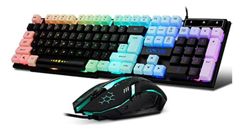 Combo De Teclado Y Mouse Para Juegos Con Cable: Teclado Y Mo 0