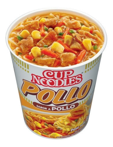 Fideos Cup Noodles Nissin Pollo 69g. X12 Unidades 1