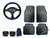 Grupo Dago Goodyear 4-Piece Carpet Mat Set with Steering Wheel Cover & Sport Pedal Set for Etios 7