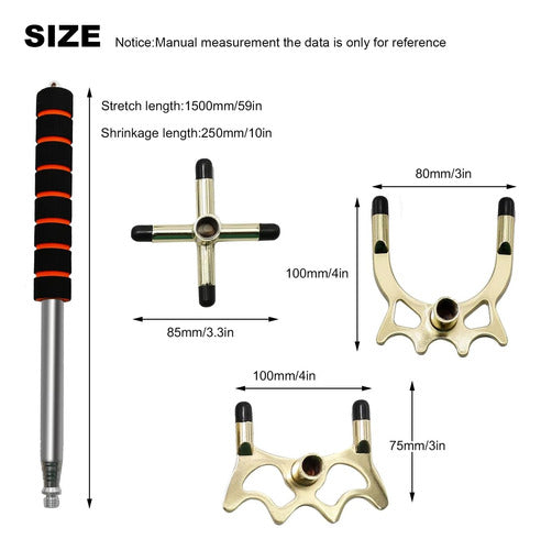 Duzforei Retractable Bridge for Billiard Cue with 3 Pieces 3