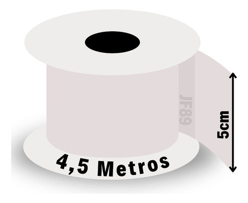 Esparadrapo Fita Impermeável Hipoalérgico 5cmx4,5m - 2 Uni 1