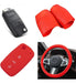 NL Cubre Volante + Funda Llave Silicona Volkswagen Vento - Rojo 0