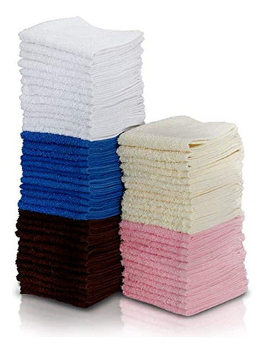 Simpli-Magic 79264 Cotton Towels, Size: 12x12, Multi-Color 1