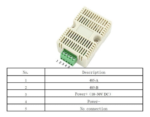 RCT Sensor Temperatura Y Humedad Modbus Rtu Rs485 Plc 1