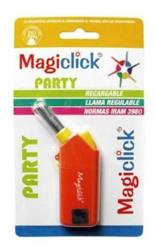 Encendedor Magiclick Chispero Recargable Party X 6 Unidades 1