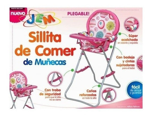 Sillita De Comer Para Muñecas Plegable Jem 9330 0