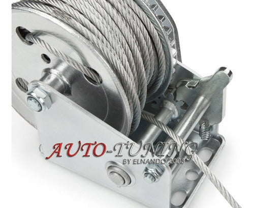 Auto-Tuning Malacate 600kg De Arrastre Cable De Acero De 6.5mts 2