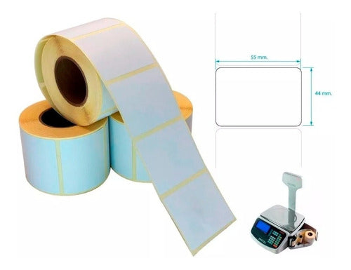 Roll Thermal Label 55x44 X500 Balanza Kretz Repor Systel 3