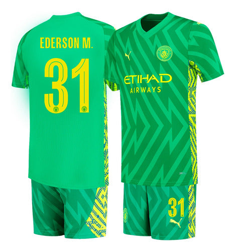 Manchester City Goalkeeper Kit Puma 2024 #31 Ederson M Green 1