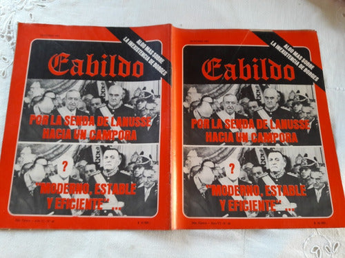 Revista Cabildo N° 46 Octubre 1981 Lanusse Hacia Un Campora 2