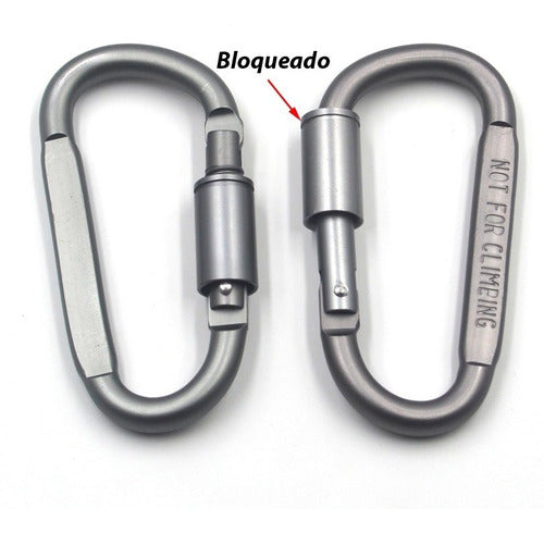 Eleventech Carabiner Keychain with Locking Buckle 4