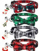 LLHK 4 Pack Christmas Cat Collars with Bowtie and Bell 0