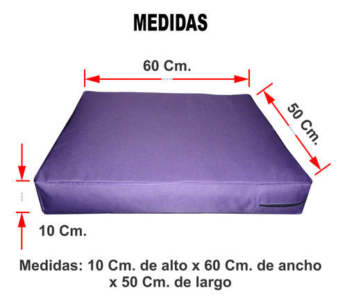 Nuestros Bartulos Dog Bed Mattress Antidesgarro 60x50x10 Cm 1