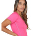 Lotto Women's Pink Superrapida Padel Shirt by Dexter 2