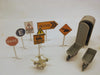 Dr.cubas.3dprint Scale Model Traffic Signs 1/50 X 7 Miniature 3D Printed 3