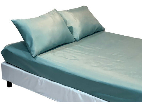 Adjustable Bed Sheet for 2 1/2 Plazas Bed 190x240 cm - Smooth Color 34