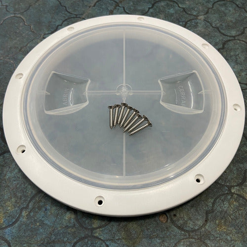 Large 8'' Round Watertight Hatch Cover for Kayak with Stainless Steel Screws 7