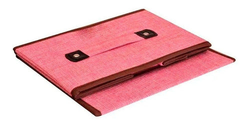 Home Basics Organizer Storage Box in Linen Fabric 45x30 18