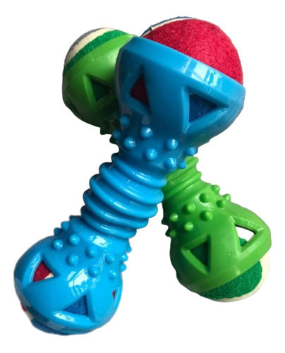 Just Impo Dog Chew Toy with Two Removable Balls 2