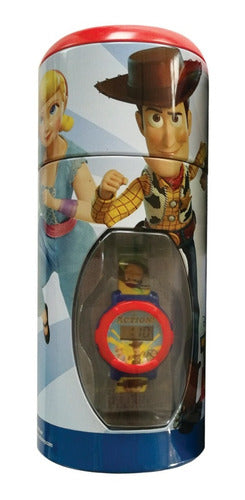 Reloj Digital Toy Story En Lata Alcancía Woody Buzz Disney 0