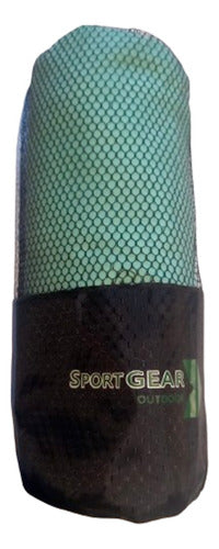 Quick-Dry Microfiber Towel Sportgear 130x80cm Green 0