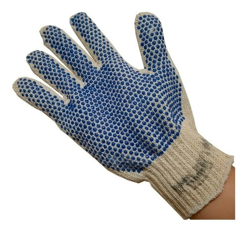 Bulfer Pack of 120 Reinforced Mottled Work Gloves 3