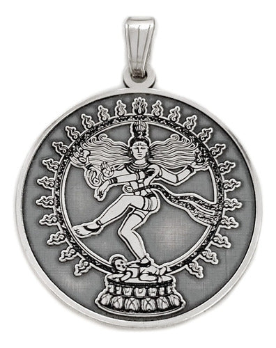 925 Silver Hindu Shiva Nataraja Dance Pendant 0