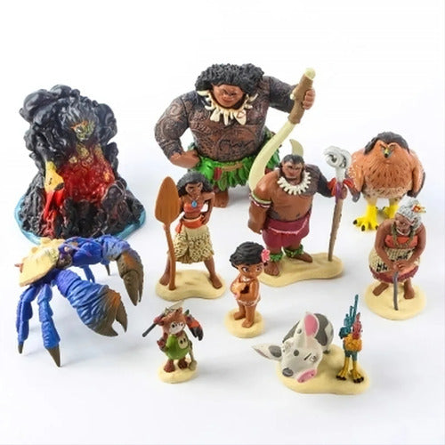 Princess Set Figuras Moana Juguetes Personajes Muñecos 10 Super Unida 0