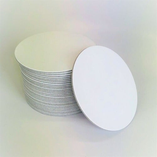 Set of 10 MDF Fibrofacil Cake Bases, Square & Circular 29cm 5