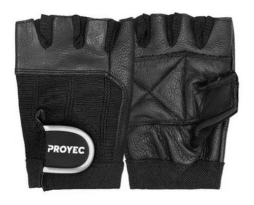 Proyec Gym Dumbbell Gloves Leather Velcro 0