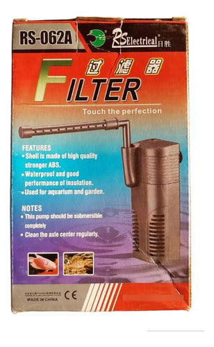 Filtro Interno 300 Litros X Hora Ventury Rs 062 0