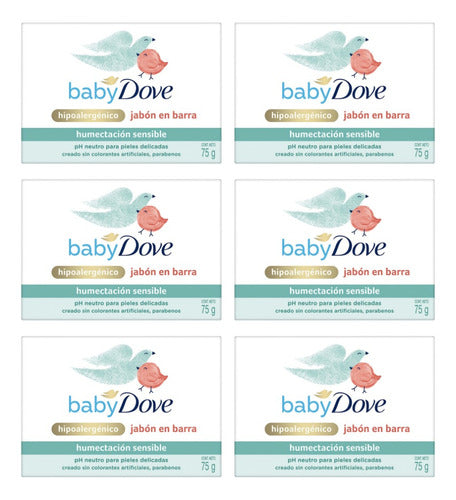 Baby Dove Bar Soap Sensitive Moisture - Pack of 6 0