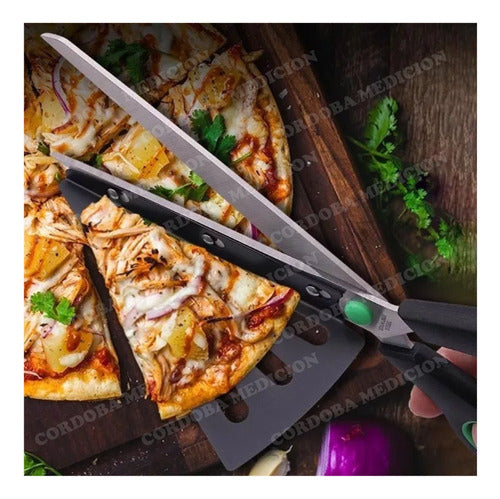 SM Pizza and Tart Cutter Stainless Steel with Base 3