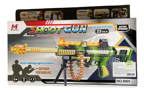 Toy Machine Gun Shoot Gun with Lights and Sound Movements 0