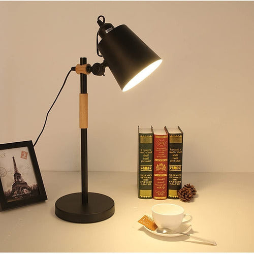 GN Nordic Portable Desk Lamp in Wood and Metal 1