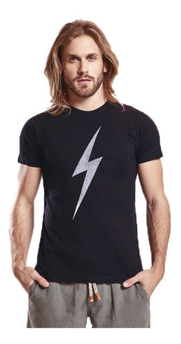 Bolt Lifestyle Men's Lightning Bolt Black T-Shirt 0