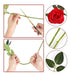Cewor 15pcs Artificial Red Silk Roses with Long Stem - Party 2