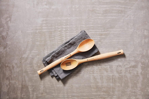 Le Creuset Revolution Slotted Wooden Spoon 3