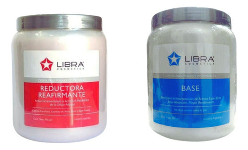 Kit Libra Massage Creams: Reducing + Base 1kg 3c 0