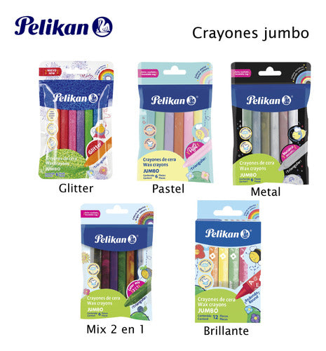 Pelikan Kit Crayones De Cera Mix X6 + 1 Libro P/colorear 3