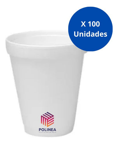 Polinea Disposable Thermal Cups 120cc Telgopor X 100u 1