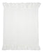 Lambs & Ivy Signature White Ruffled Lux Minky/jersey Chevron 1