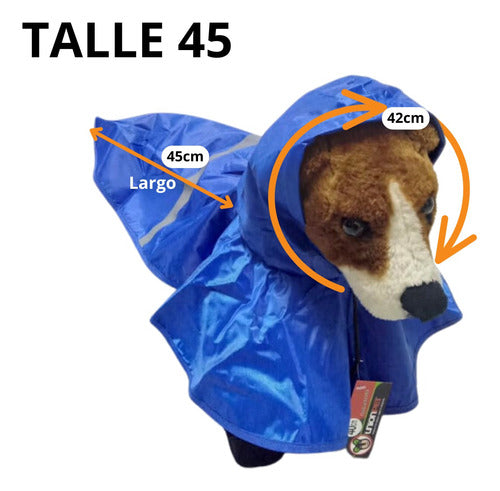 Piloto Impermeable Perro Chico Lluvia Canchero Capa Xl 45cm 1