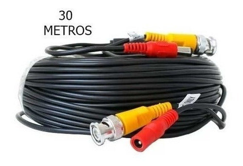 Cable Bnc Cámara Seguridad Cctv 30 Metros Calidad A Siames 1