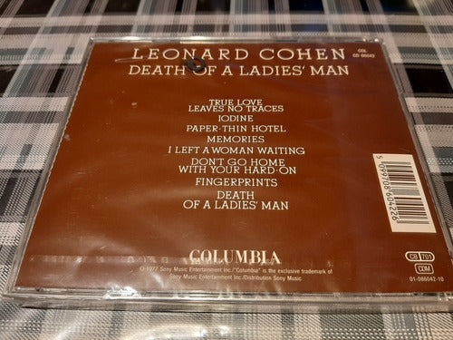 Leonard Cohen - Death Of A  Ladies Man - Cd Importado Nuevo 1