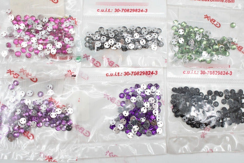 4mm Round Sewing Gems - 100 Units by CBX 2