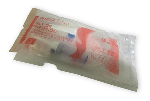 Medical Infusion Set V17 Macro Drip 60 Drops Needle-Free x 10 Units 3