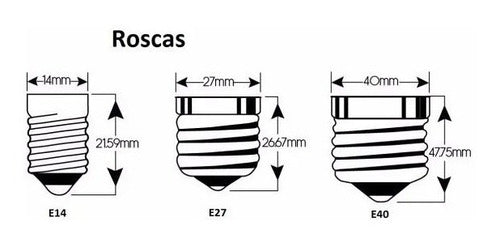 Anilem Pack of 10 E14 Threaded Plastic Lamp Holders - White 1