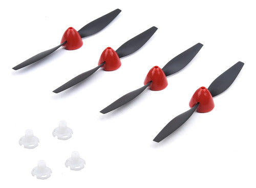 Helices Para Avion Rc Tr-p51.4 Piezas Negras 0