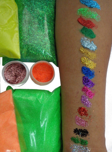 Casandra Brillito Glitter Givre Gibre Gel Glitter for Artistic Makeup - Price for 2 Pots 1